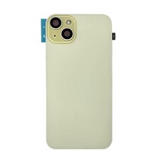 Back Cover with Camera Lens for IPhone 15 (No Logo) (Yellow)