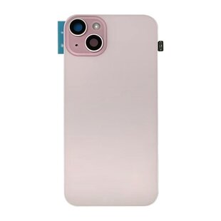Back Cover with Camera Lens for IPhone 15 Plus (No Logo) (Pink)