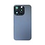 Back Cover with Camera Lens for IPhone 15 Pro Max (No Logo) (Blue Titanium)