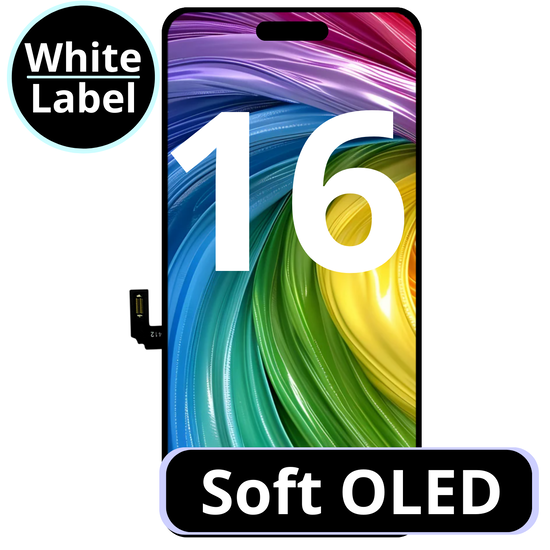 LCD Soft Oled For IPhone 16 White Box (Replaceable IC)