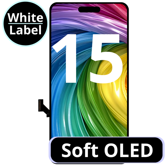 LCD Soft Oled For IPhone 15 White Box (Replaceable IC)