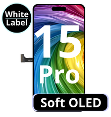 LCD For IPhone 15 Pro Soft Oled 120 HZ White Box (Replaceable IC)