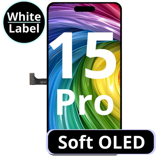 LCD For IPhone 15 Pro Soft Oled 120 HZ White Box