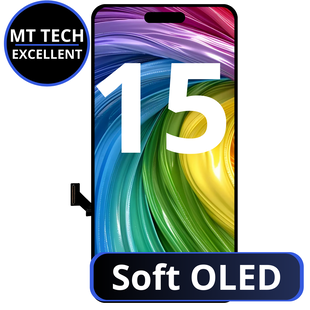 LCD MT Tech  Excellent For IPhone 15 Soft Oled