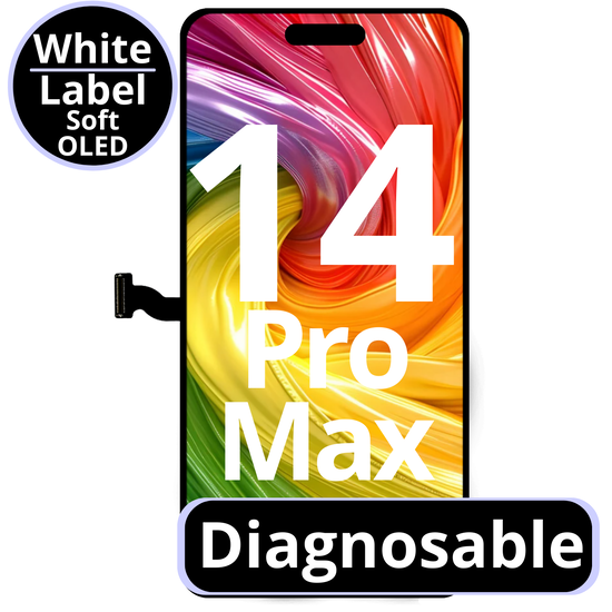 LCD Diagnosable Soft Oled Excellent For IPhone 14 Pro Max White Box