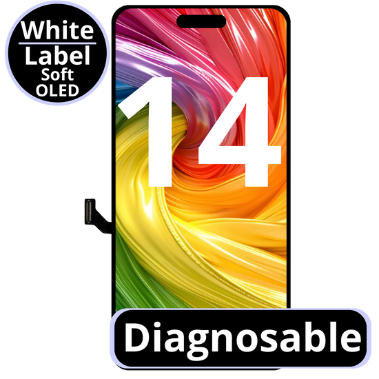 LCD Diagnosable Soft Oled Excellent For IPhone 14  White Box