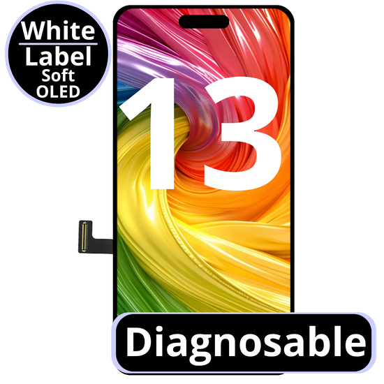 LCD Diagnosable Soft Oled Excellent For IPhone 13  White Box