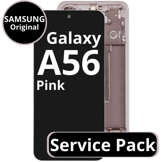 LCD Samsung Galaxy A56 GH82-36829D A566 With Frame Pink Service Pack Box
