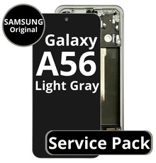 LCD Samsung Galaxy A56 GH82-36829B A566 With Frame Awesome Light Gray Service Pack Box