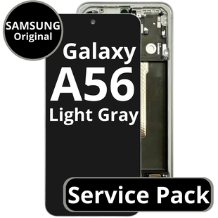 LCD Samsung Galaxy A56 GH82-36829B A566 With Frame Awesome Light Gray Service Pack Box
