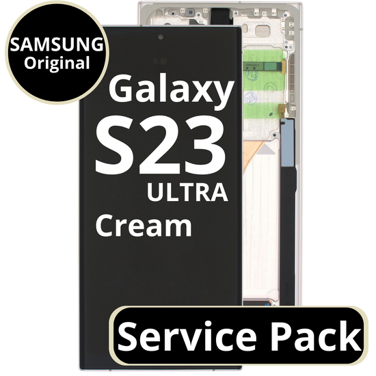 LCD Samsung Galaxy S23 Ultra S918B GH82-30465B Cream Service Pack