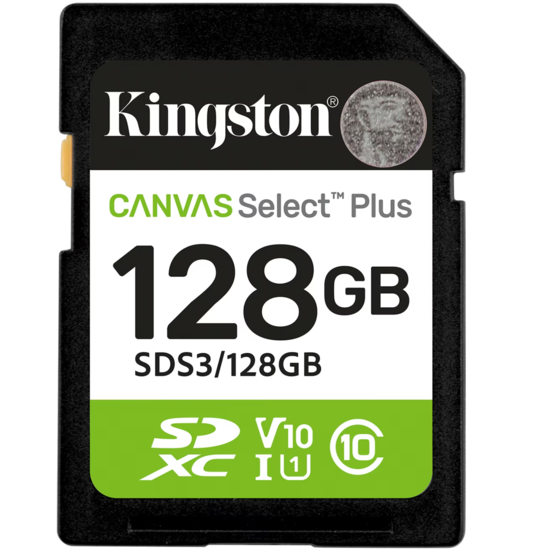 Kingston Canvas Select Plus Gen. 3 SDXC 150MB/s 128GB