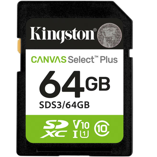 Kingston Canvas Select Plus Gen. 3 SDXC 100MB/s 64GB
