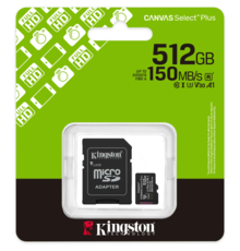 Canvas Select Plus Gen. 3 microSDXC 512GB, met SD-adapter