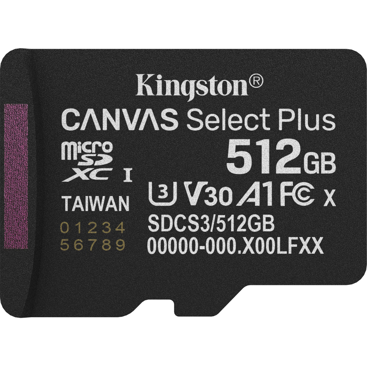 Kingston Canvas Select Plus Gen. 3 microSDXC 512GB, met SD-adapter, foto 5 van 6