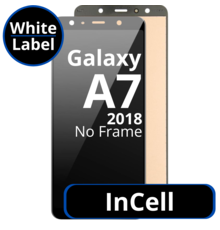 LCD InCell For Galaxy A7 2018 No Frame Not Original White Box