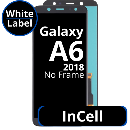 LCD InCell For Galaxy A6 2018 No Frame Not Original White Box