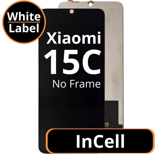 LCD InCell No Frame For Redmi 15C White Box