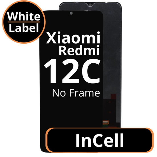 LCD InCell No Frame For Redmi 12C White Box