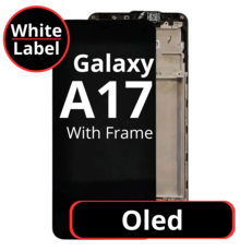 LCD Oled For Galaxy A17 Black With Frame Not Original White Box