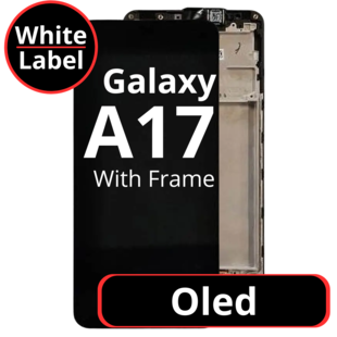 LCD Oled For Galaxy A17 Black With Frame Not Original White Box