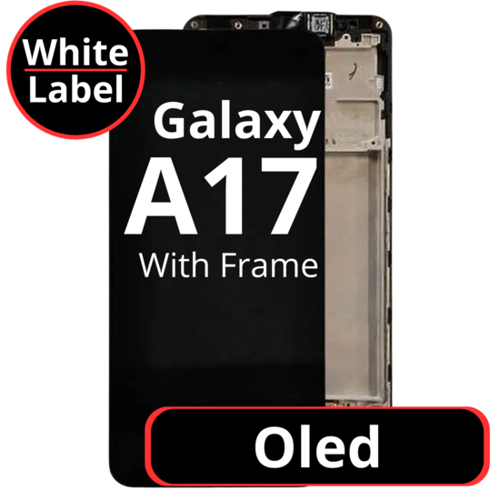 LCD Oled For Galaxy A17 4G / 5G Black With Frame Not Original White Box