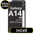 LCD InCell For Galaxy A14 4G A145F Black With Frame Not Original White Box Non EU