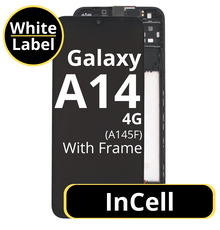LCD InCell For Galaxy A14 4G A145F Black With Frame Not Original White Box Non EU