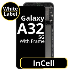 LCD InCell For Galaxy A32 5G Black With Frame Not Original White Box