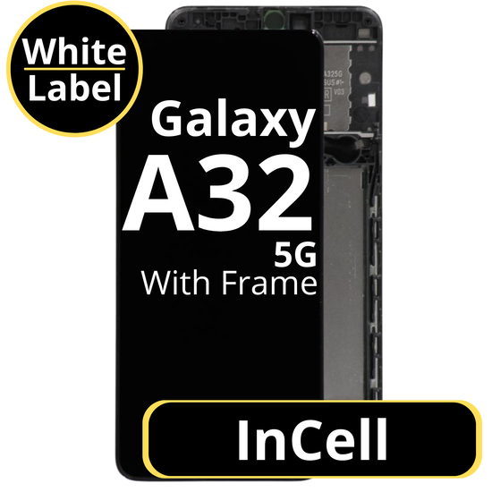 LCD InCell For Galaxy A32 5G Black With Frame Not Original White Box