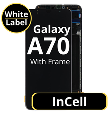 LCD InCell For Galaxy A70 Black With Frame Not Original White Box