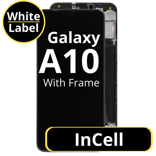 LCD InCell For Galaxy A10 Black With Frame Not Original White Box