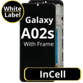 LCD InCell For Galaxy A02S Black With Frame Not Original White Box