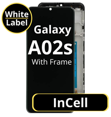 LCD InCell For Galaxy A02S Black With Frame Not Original White Box