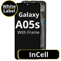 LCD InCell For Galaxy A05s Black With Frame Not Original White Box