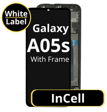 LCD InCell For Galaxy A05s Black With Frame Not Original White Box