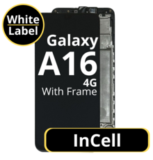 LCD InCell For Galaxy A16 4G Black With Frame Not Original White Box