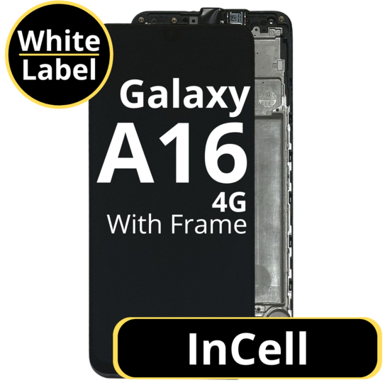 LCD InCell For Galaxy A16 4G Black With Frame Not Original White Box