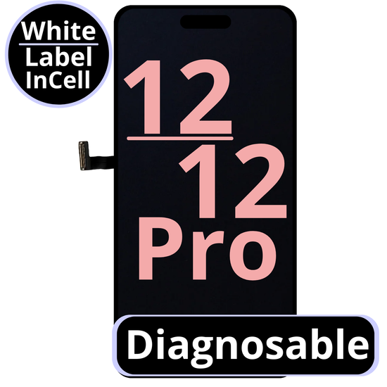 LCD Diagnosable Excellent InCell For IPhone 12 / 12 Pro White Box