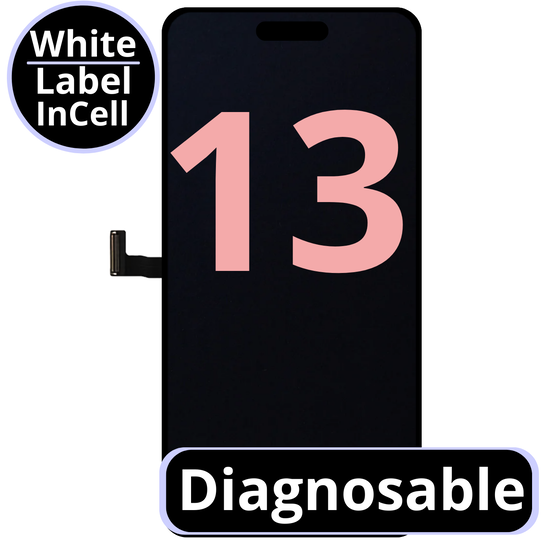LCD Diagnosable Excellent InCell For IPhone 13 White Box