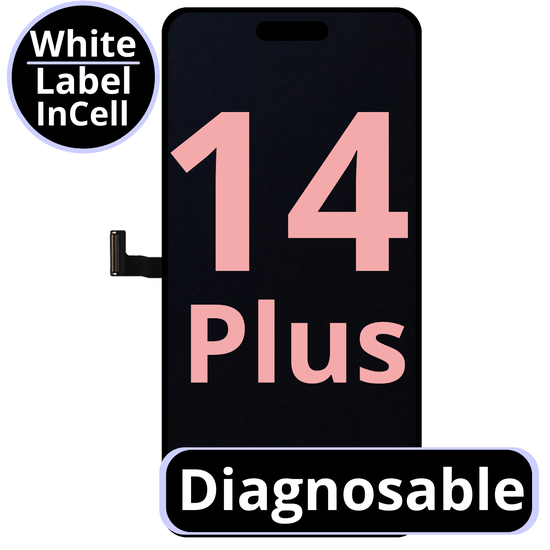 LCD Diagnosable Excellent InCell For IPhone 14 Plus White Box