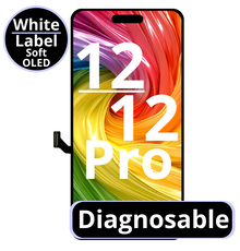LCD Diagnosable Soft Oled Excellent For IPhone 12 / 12 Pro White Box
