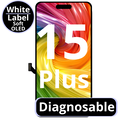 LCD Diagnosable Soft Oled Excellent For IPhone 15 Plus White Box