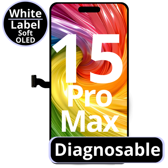 LCD Diagnosable Soft Oled Excellent For IPhone 15 Pro Max 120Hz White Box