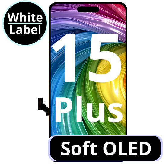 LCD Soft Oled For IPhone 15 Plus White Box