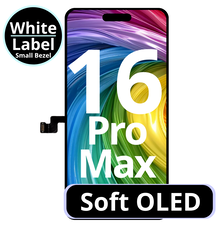 LCD Soft Oled Small Bezel 100% For IPhone 16 Pro Max White Box