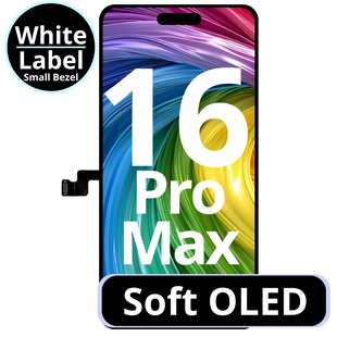 LCD Soft Oled Small Bezel 100% For IPhone 16 Pro Max White Box