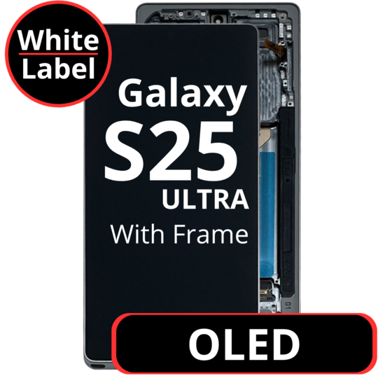 LCD OLED For Galaxy S25 Ultra Black With Frame Not Original White Box