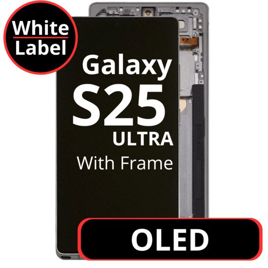 LCD OLED For Galaxy S25 Ultra Pink Gold With Frame Not Original White Box