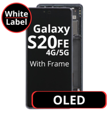 LCD Soft Oled For Galaxy S20FE 4G / 5G G780 / G781 Cloud Navy with Frame Non Original White Box